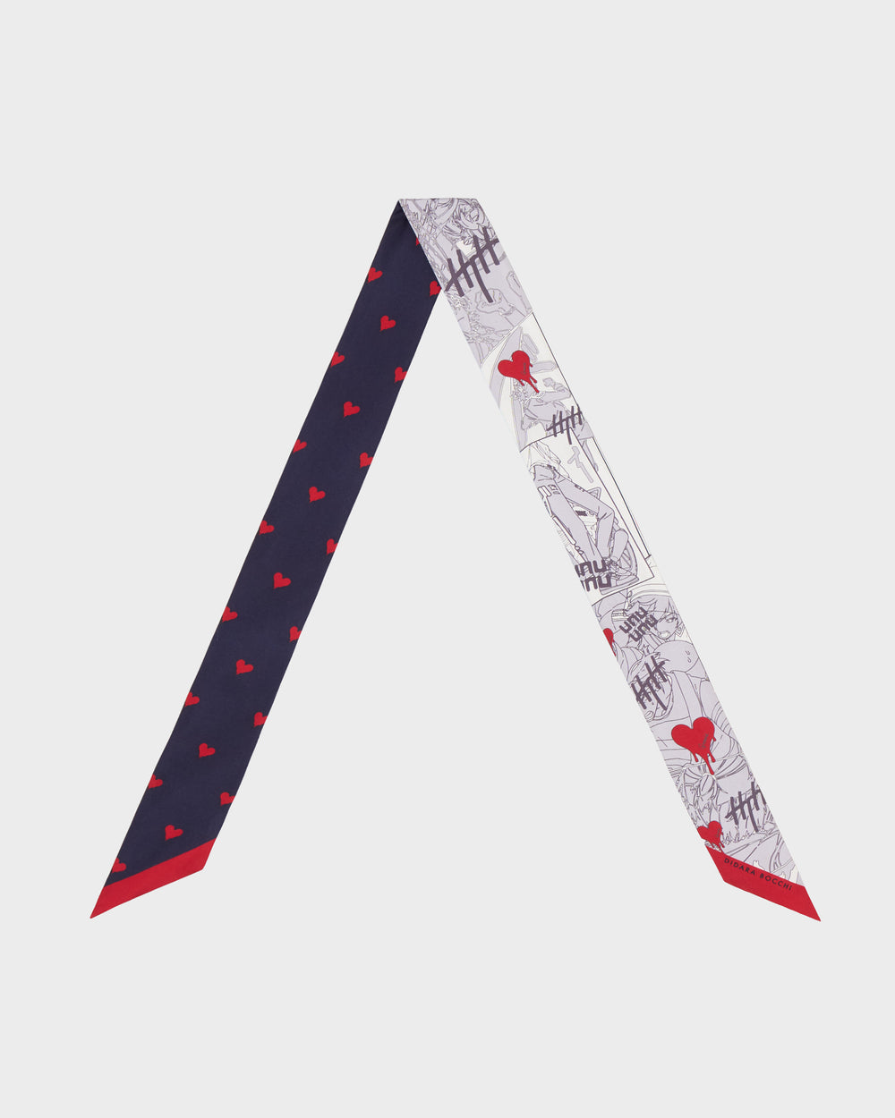 プリントシルクツイルスカーフ TD × DB HH1